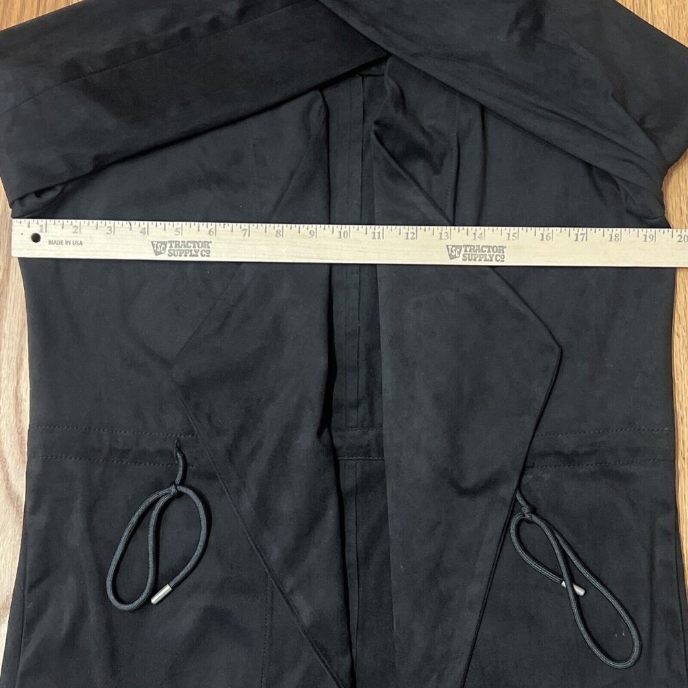 Women's Blanknyc Faux Suede Drapey Jacket, Size Small - Black 76X-5411NO - Picture 6 of 11